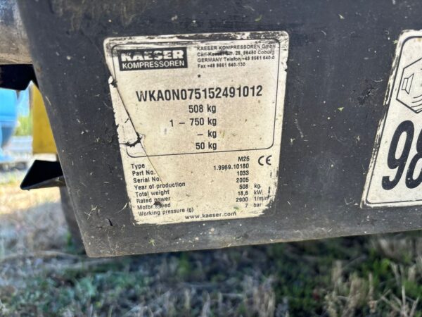 Compresor de aer mobil Kaeser M25 - imagine 3